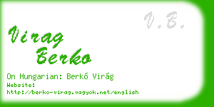 virag berko business card